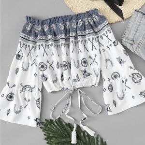 Off the shoulder western top